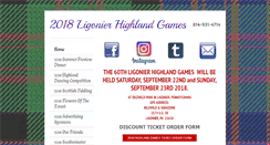 Desktop Screenshot of ligonierhighlandgames.org